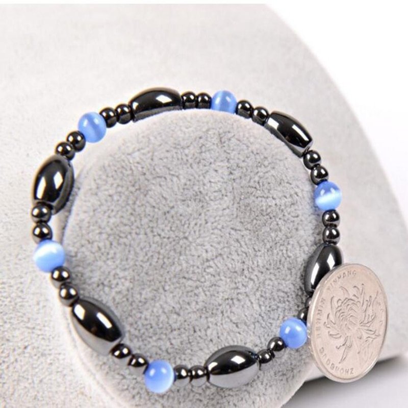 Women's Cat Eye Beaded Magnetic Bracelet