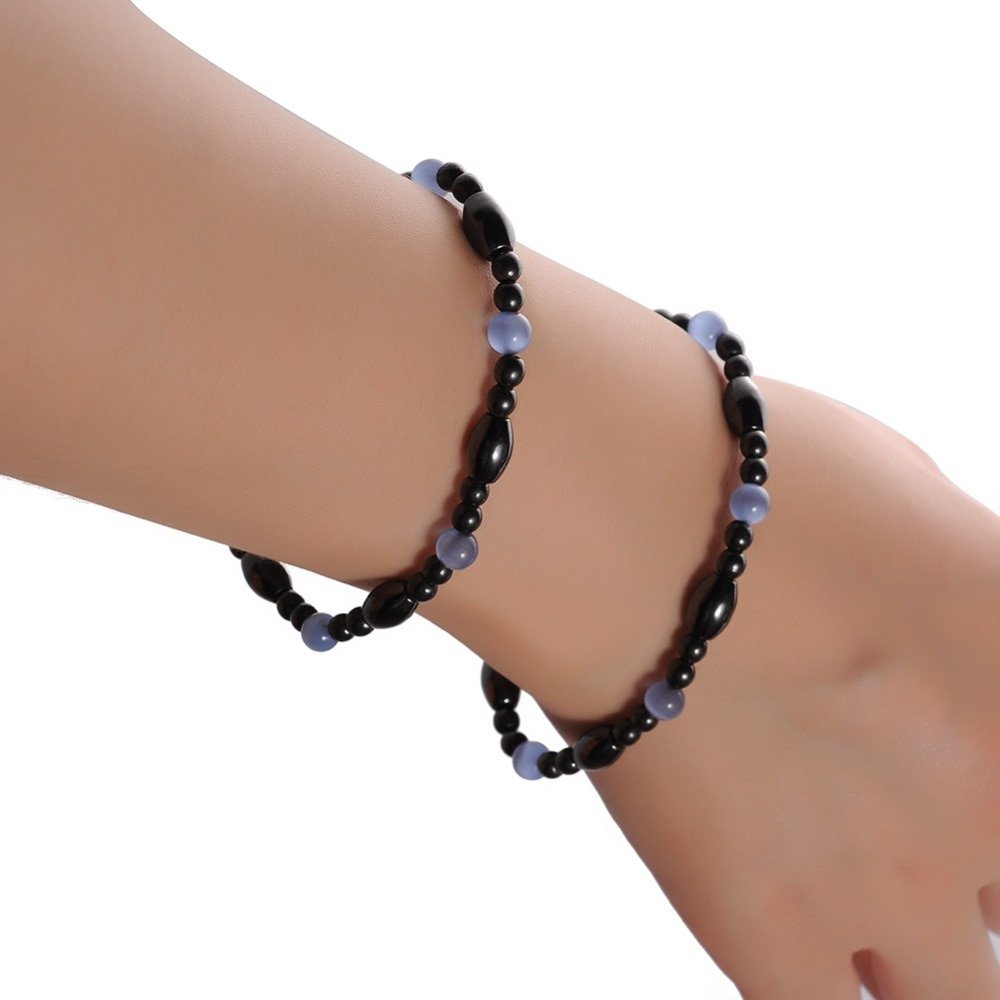 Women's Cat Eye Beaded Magnetic Bracelet