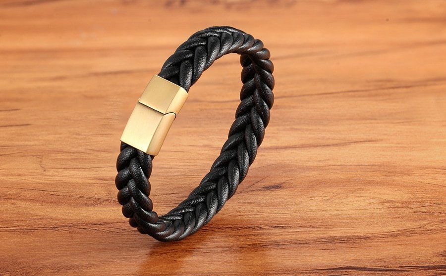 Men's Braided Leather Bracelet