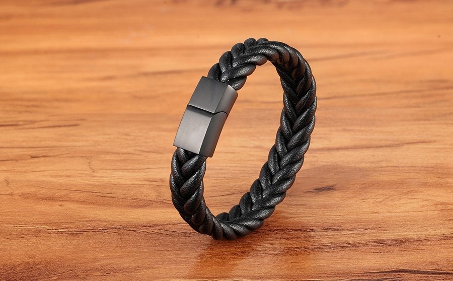 Men's Braided Leather Bracelet