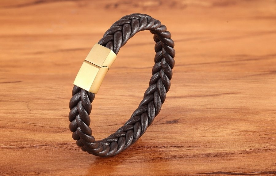 Men's Braided Leather Bracelet