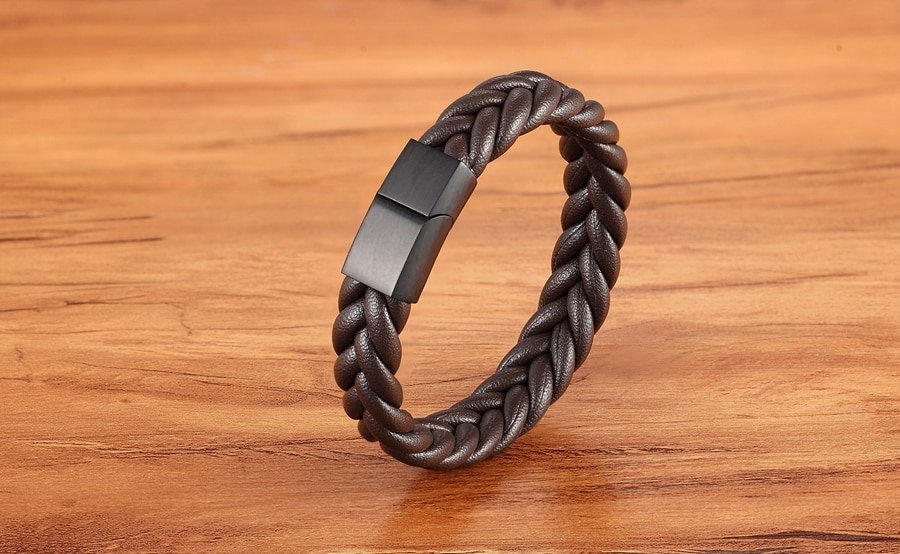 Men's Braided Leather Bracelet