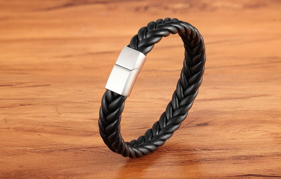 Men's Braided Leather Bracelet