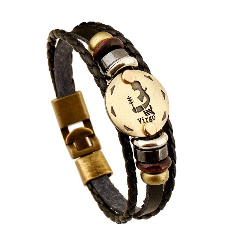 Women's Zodiac Signs Themed Rope Bracelet