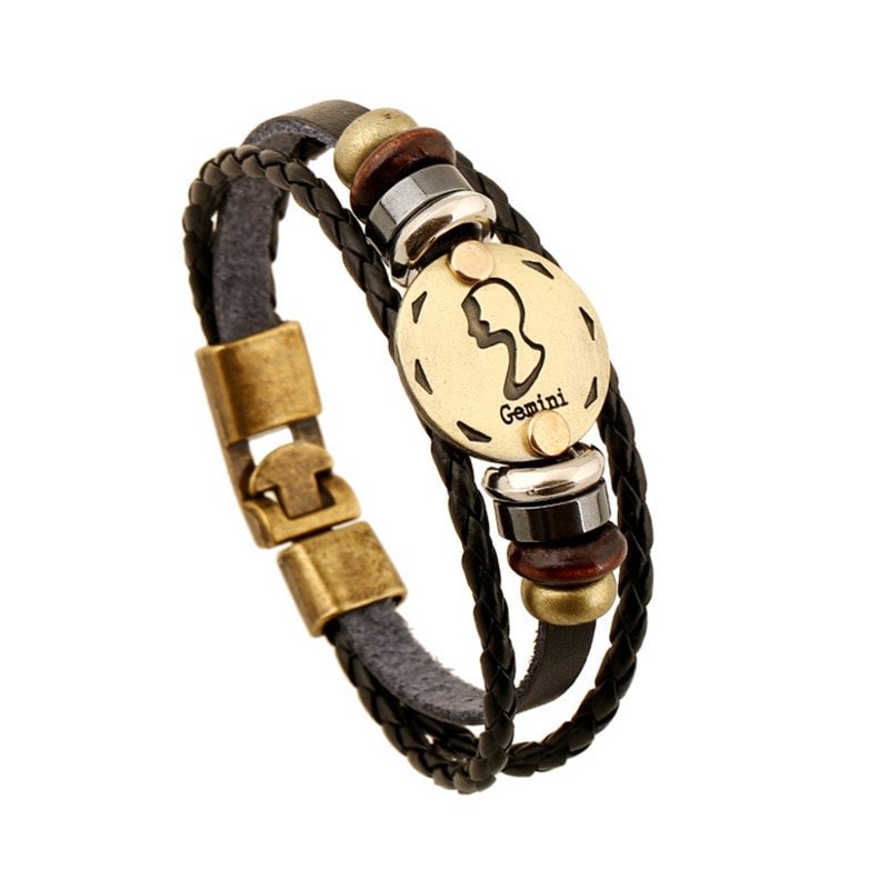 Women's Zodiac Signs Themed Rope Bracelet