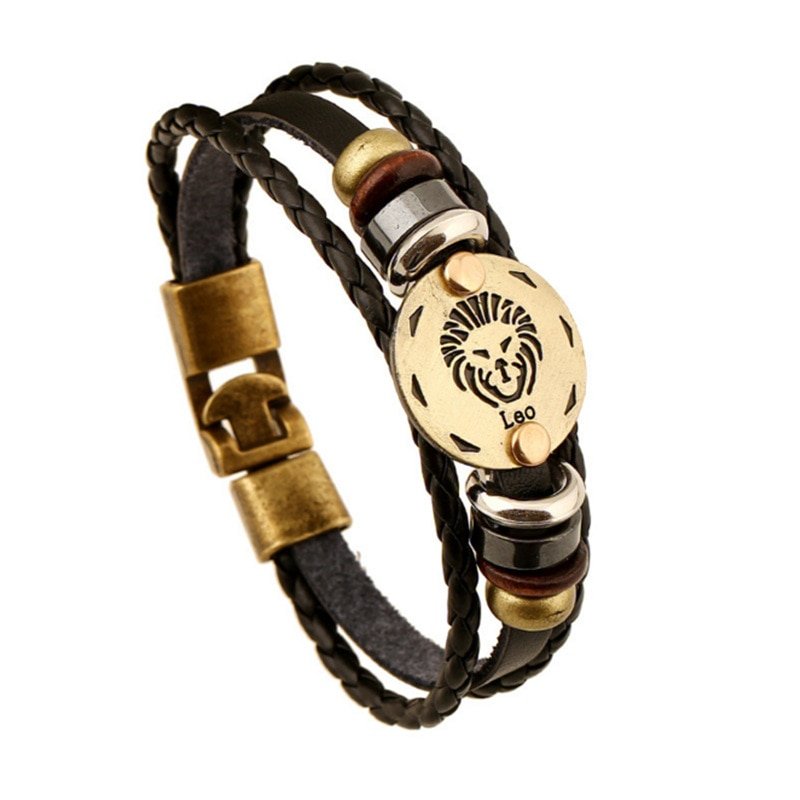 Women's Zodiac Signs Themed Rope Bracelet