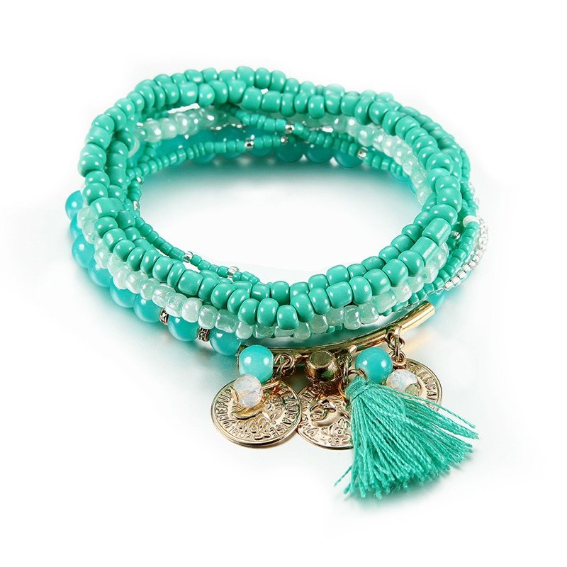 Women's Bohemian Layered Elastic Bracelet