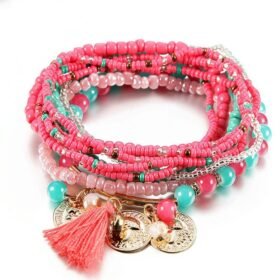 Women's Bohemian Layered Elastic Bracelet